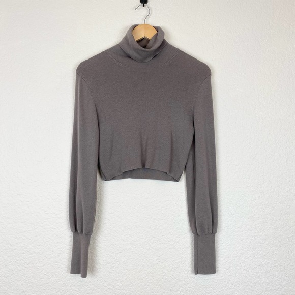 Aritzia Wilfred Rebecca Cropped Turtleneck Sweater Size S - Picture 5 of 11